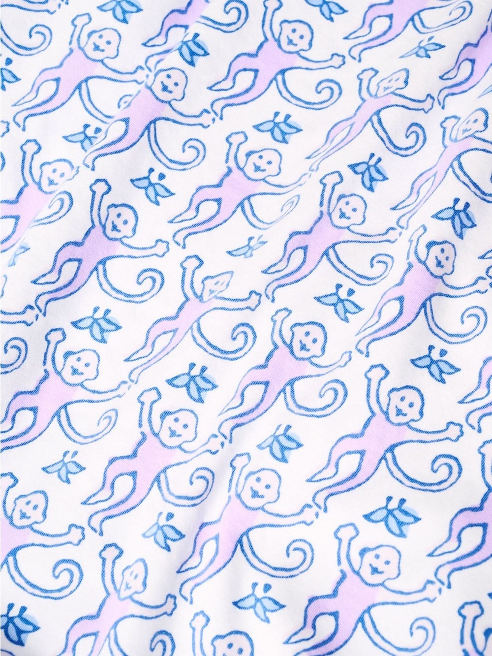 Roller Rabbit Lavender Monkey Pajamas - Picture 6 of 11